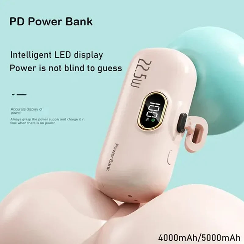 Power Bank 5000mAh 22.5W Fast Charging Digital Display