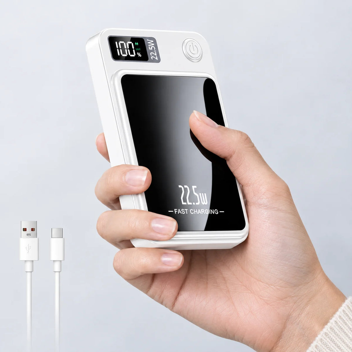 Power Bank Wireless Qi 15W Fast Charging 22.5W