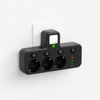 Power Strip 3 Outlets USB-A & USB-C Surge Protection