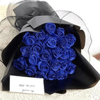 Preserved Roses Glitter-Coated Long-Lasting Floral Décor