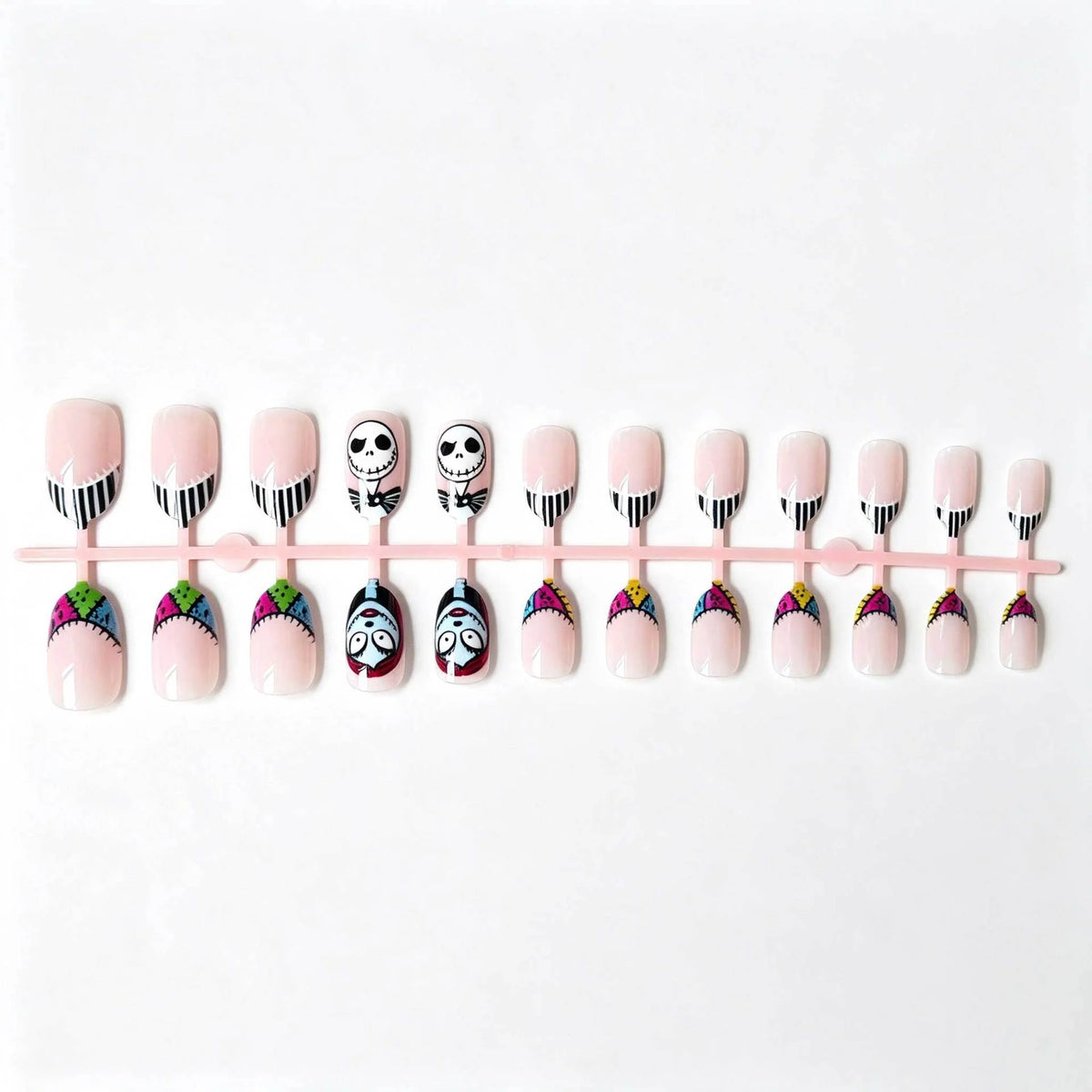 Press-On Nails Halloween Character Designs Easy Application