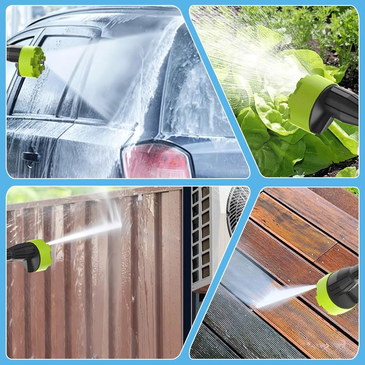 Pressure Washer Cordless Self-Priming 5m Hose