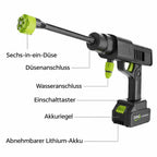 Pressure Washer Cordless Self-Priming 5m Hose