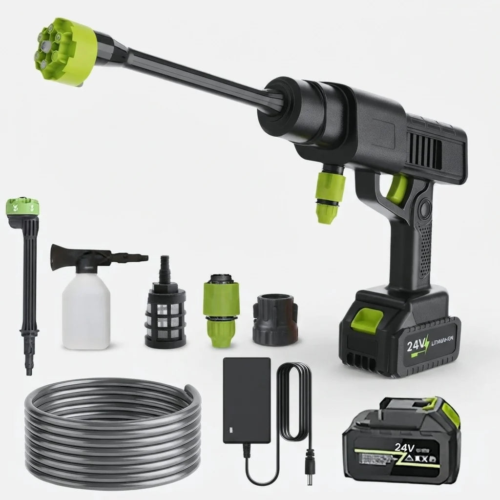 Pressure Washer Cordless Self-Priming 5m Hose