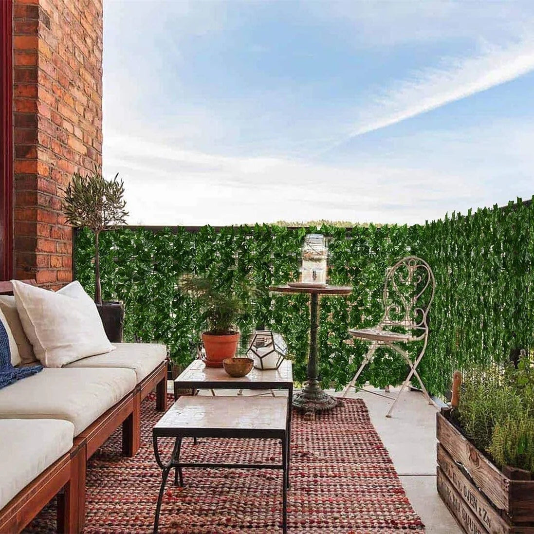 Privacy Screen Dense Leaf Coverage UV-Resistant