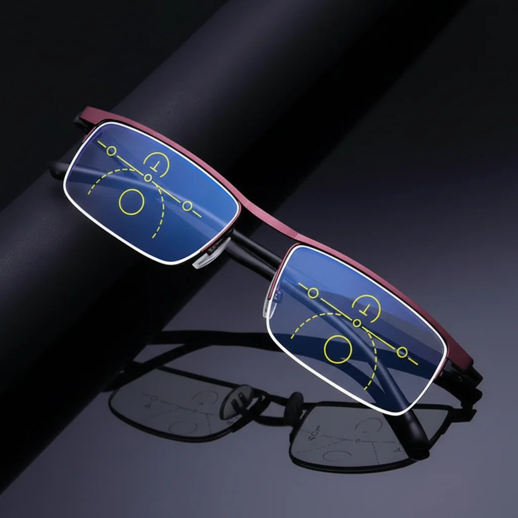 Progressive Glasses Color-Changing Scratch-Resistant Lenses