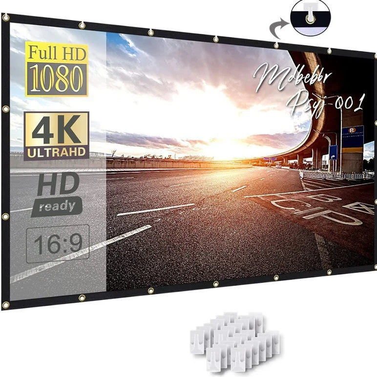 Projection Screen Matte Canvas Indoor & Outdoor Use