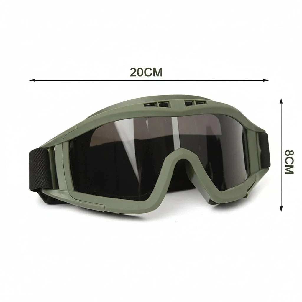 Protective Goggles Impact-Resistant Polycarbonate Lenses Adjustable Strap