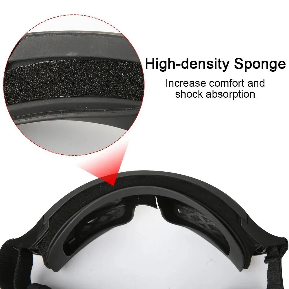 Protective Goggles Impact-Resistant Polycarbonate Lenses Adjustable Strap