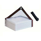 Protective Tarp Clear Translucent Weather-Resistant Tear-Resistant