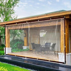 Protective Tarp Clear Translucent Weather-Resistant Tear-Resistant