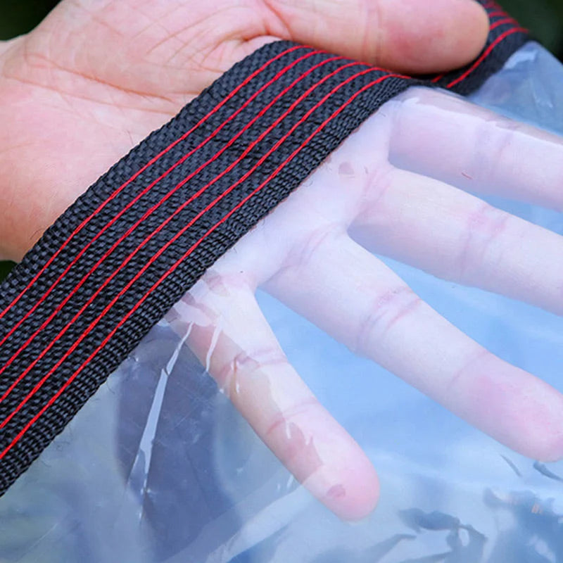 Protective Tarp Clear Translucent Weather-Resistant Tear-Resistant