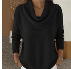 Pullover Sweater Thick Knit Loose Fit Long Sleeve