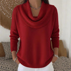 Pullover Sweater Thick Knit Loose Fit Long Sleeve