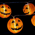 Pumpkin String Lights LED Waterproof Jack-O’-Lantern Design