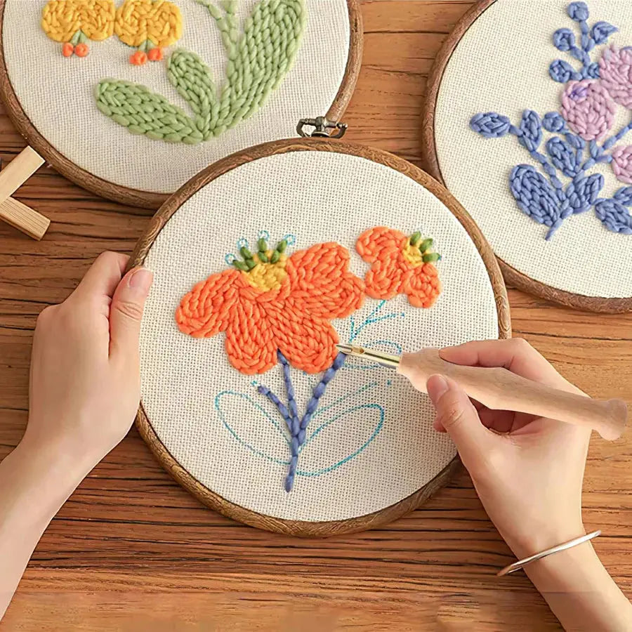 Punch Needle Kit All In One Starter Set