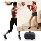 Punching Bag Stand Height-Adjustable Stable Base & Quick-Rebound