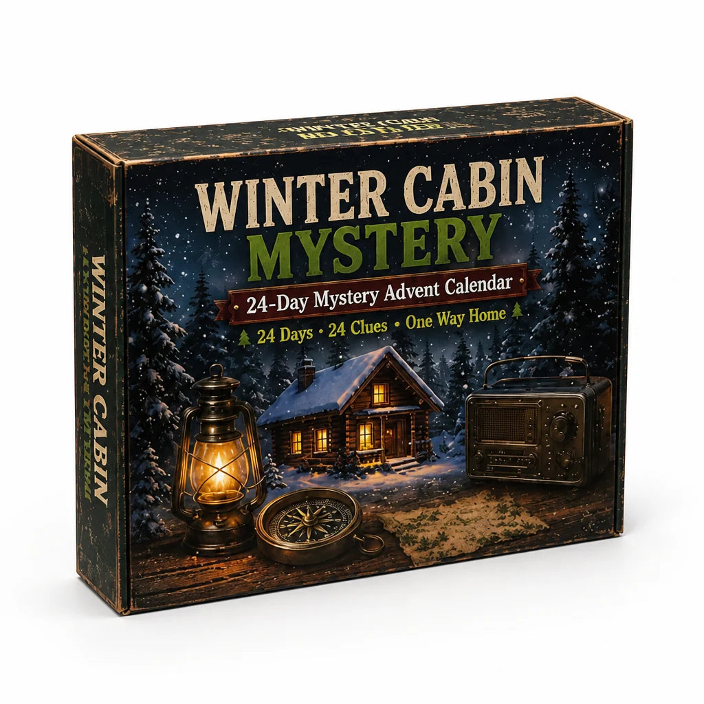 Puzzle Advent Calendar 24-Day Escape Room Challenges Six Themes