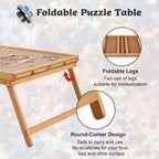 Puzzle Table Wooden Folding 4 Drawers 1500-Piece Capacity