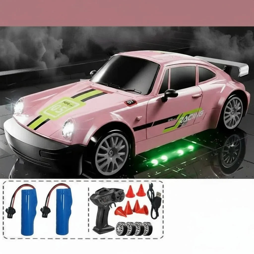 RC Drift Car All-Wheel Drive & Dual Tires LED Lighting