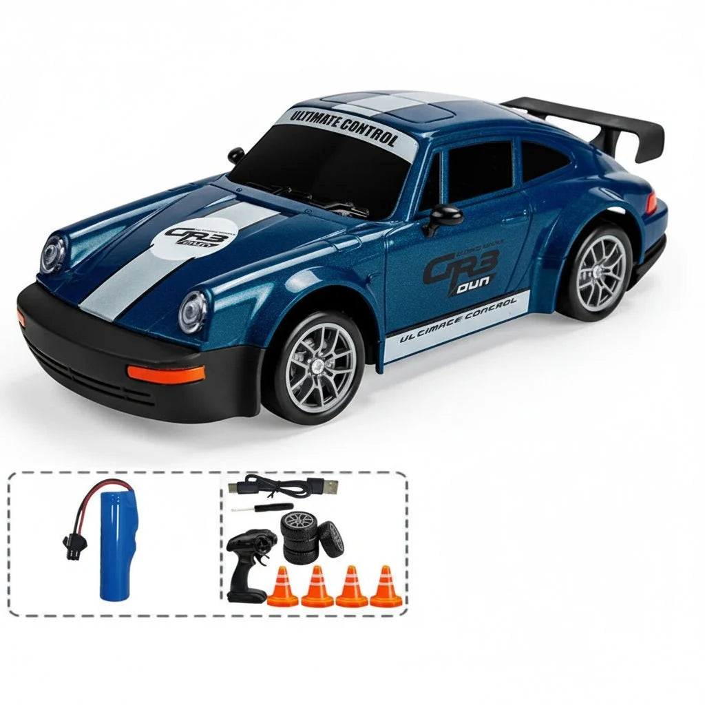 RC Drift Car All-Wheel Drive & Dual Tires LED Lighting