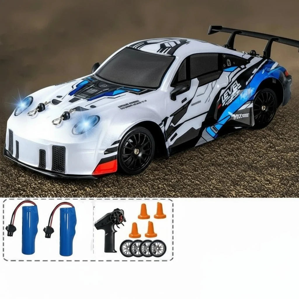 RC Drift Car All-Wheel Drive & Dual Tires LED Lighting