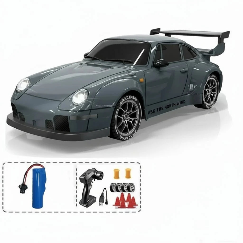 RC Drift Car All-Wheel Drive & Dual Tires LED Lighting