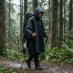 Rain Poncho 3-in-1 Waterproof Ripstop Nylon Packable