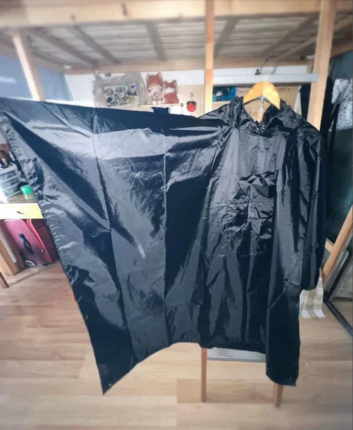Rain Poncho 3-in-1 Waterproof Ripstop & Packable