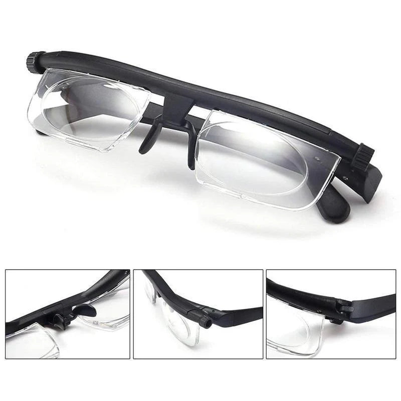Reading Glasses Adjustable Zoom Focus Lightweight Frame