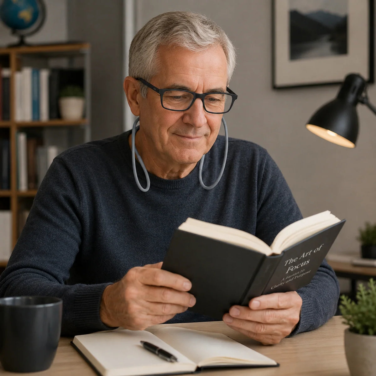 Reading Glasses Magnetic Snap Neck Cord +1.00 to +3.50