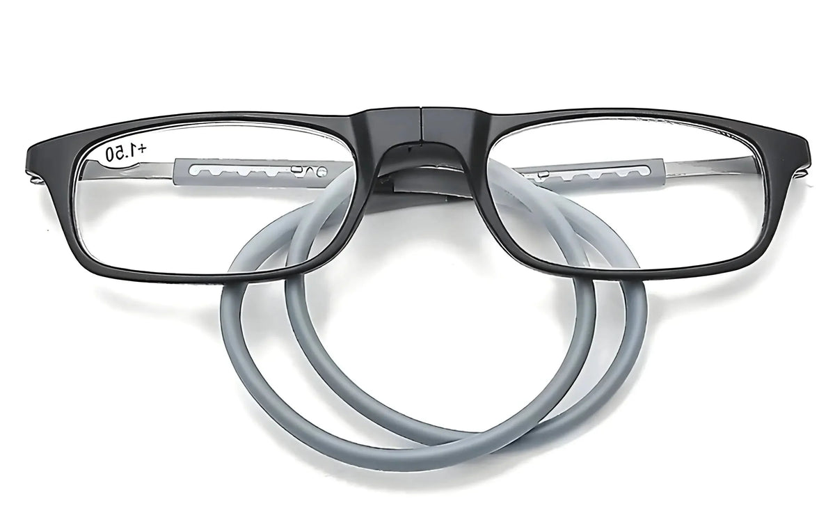 Reading Glasses Magnetic Snap-Open Bridge & Neck Loop