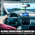 Rearview Mirror Phone Holder 360° Rotating Foldable Design