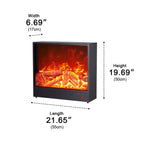 Recessed Wall Heater LED Flame Remote & Adjustable Heat