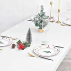 Rectangular Tablecloth Cover Stretch Polyester Water-Repellent & Wind-Resistant