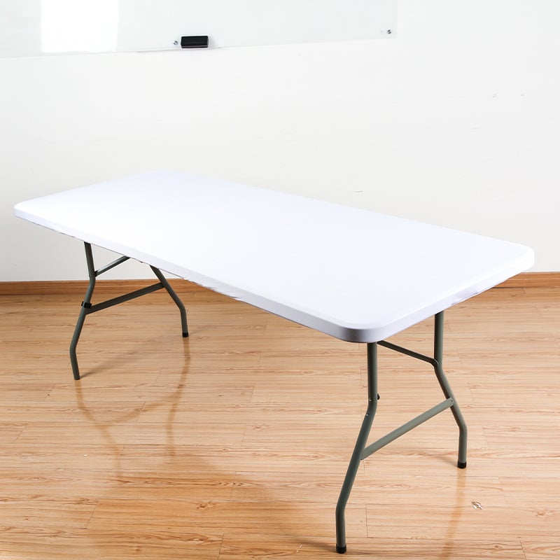Rectangular Tablecloth Cover Stretch Polyester Water-Repellent & Wind-Resistant