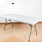 Rectangular Tablecloth Cover Stretch Polyester Water-Repellent & Wind-Resistant