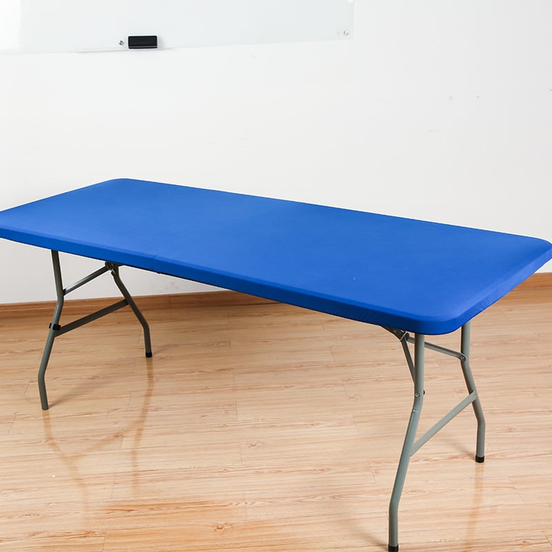 Rectangular Tablecloth Cover Stretch Polyester Water-Repellent & Wind-Resistant