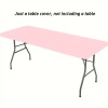 Rectangular Tablecloth Cover Stretch Polyester Water-Repellent & Wind-Resistant