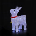 Reindeer Decoration Acrylic Warm White LED Battery-Powered Indoor Outdoor