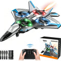 Remote Control Fighter Jet 360° Stunts LED Lights Shock-Resistant Plastic
