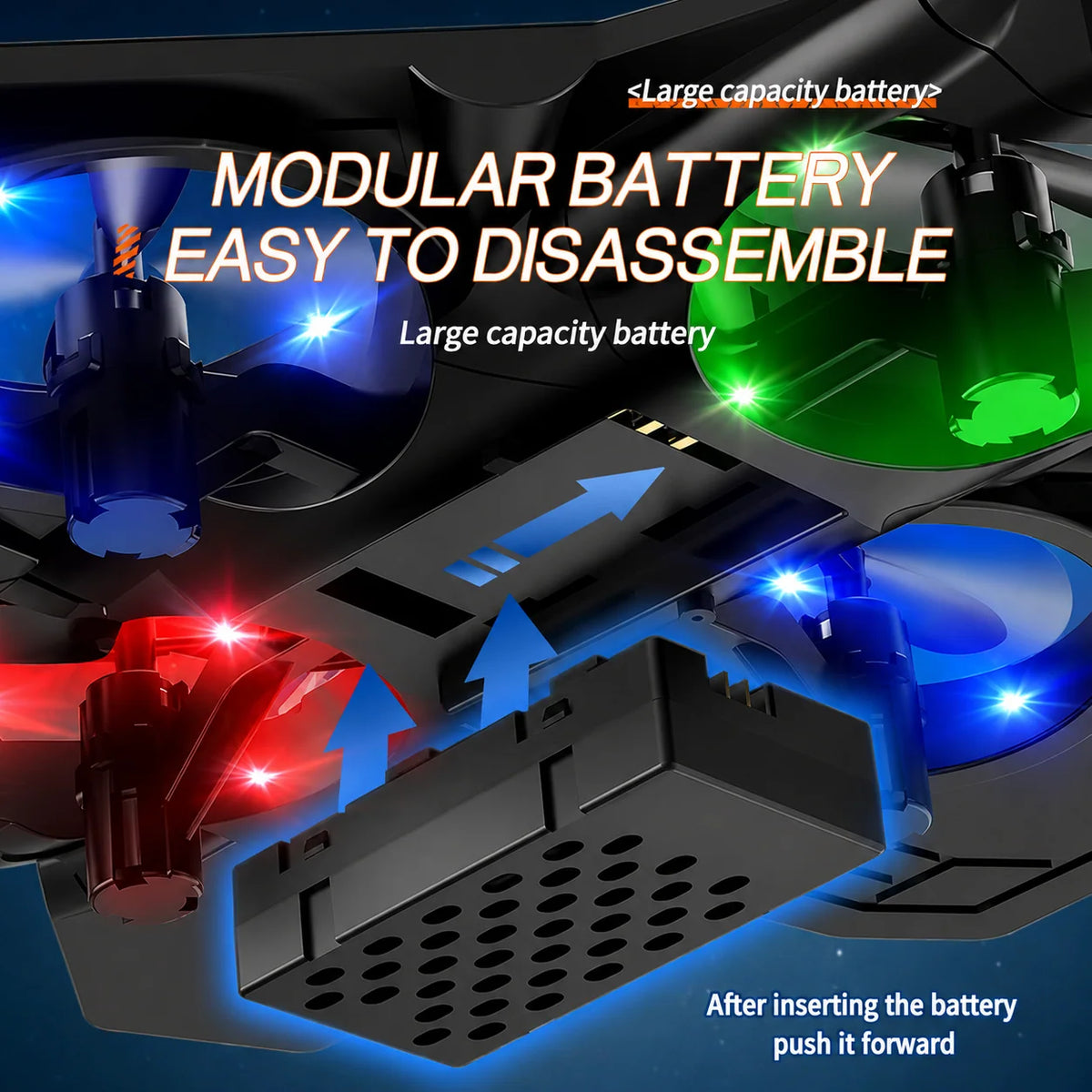 Remote Control Fighter Jet 360° Stunts LED Lights Shock-Resistant Plastic