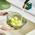 Rice Washing Bowl Fine Mesh Strainer & Ergonomic Handle