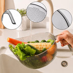 Rice Washing Bowl Fine Mesh Strainer & Ergonomic Handle