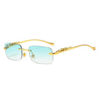 Rimless Sunglasses UV400 Polycarbonate Lenses