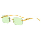 Rimless Sunglasses UV400 Polycarbonate Lenses