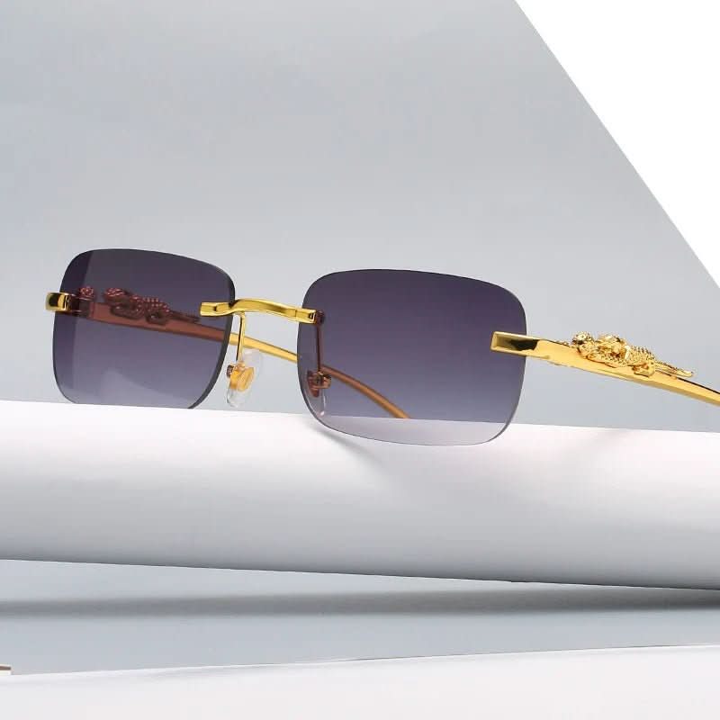 Rimless Sunglasses UV400 Polycarbonate Lenses