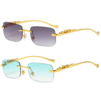 Rimless Sunglasses UV400 Polycarbonate Lenses