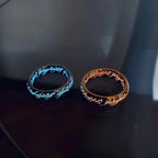 Ring Engraved Elvish Runes Glow In The Dark