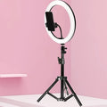 Ring Light 10-Inch Adjustable Tripod Phone Holder